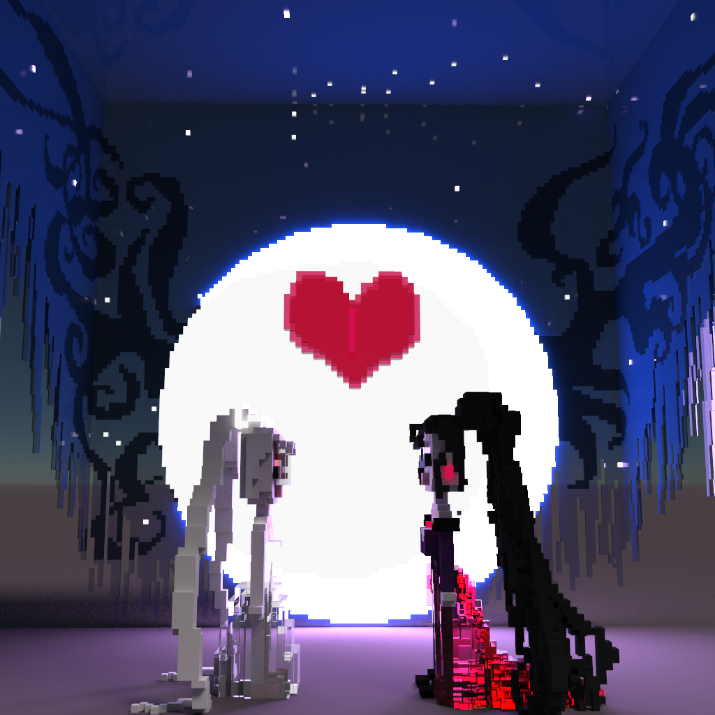 love at first sight voxel art